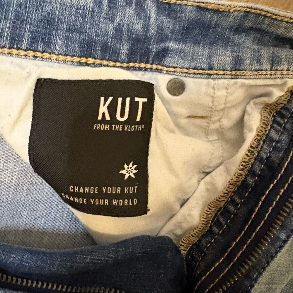 Kut From The Kloth Jeans Sz 10 High Rise Connie Fab Ab Ankle Skinny Raw Hem​ - Picture 6 of 8